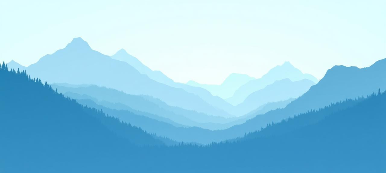 Abstrakte Alpen-Silhouette im Hintergrund